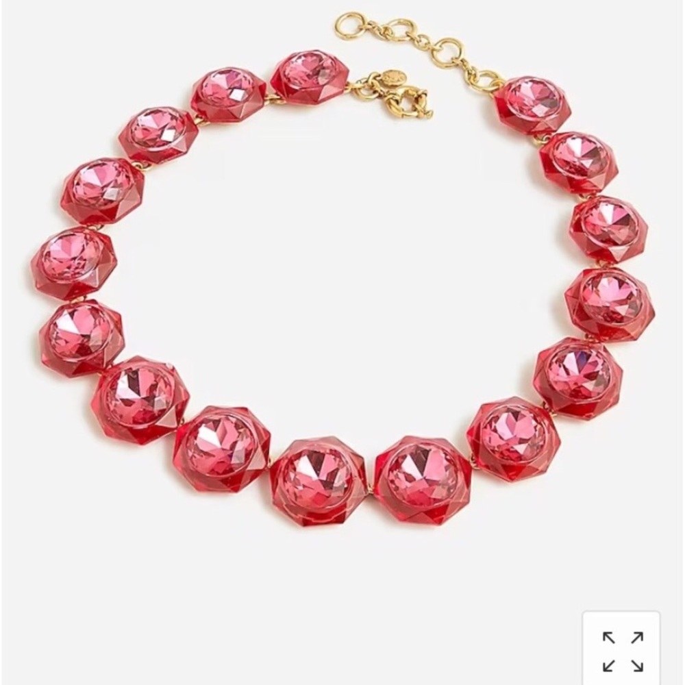 J. CREW Necklace Crystals Gemstones Gorgeous RARE New With Tag